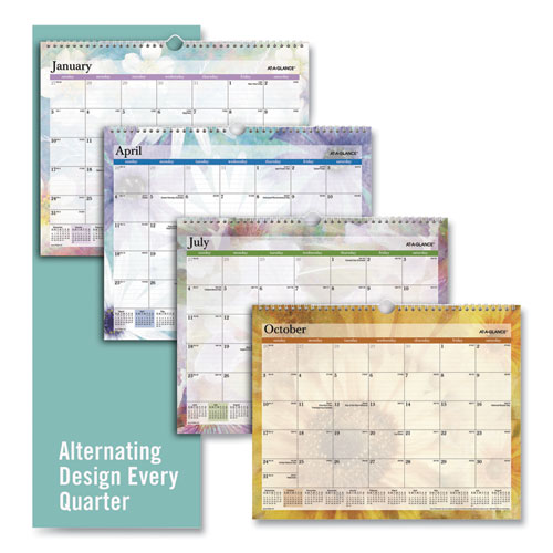 Image of At-A-Glance® Dreams Monthly Wall Calendar, Dreams Seasonal Artwork, 15 X 12, Multicolor Sheets, 12-Month (Jan To Dec): 2024