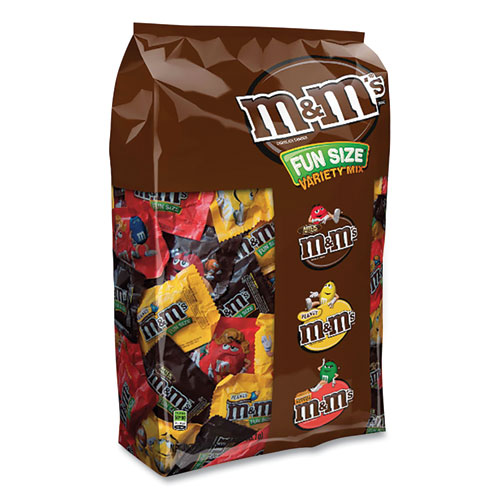 M & M's® Fun Size Variety Mix, 85.23 oz Bag, 150 Packs/Bag, Ships in 1-3 Business Days