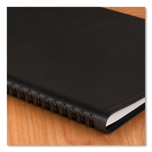 Weekly Planner Ruled for Open Scheduling, 8.75 x 6.75, Black Cover, 12-Month (Jan to Dec): 2022