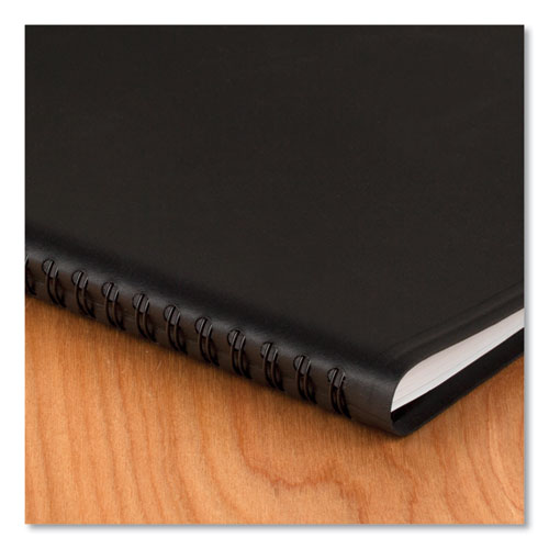24-Hour Daily Appointment Book, 8.75 x 7, Black Cover, 12-Month (Jan to Dec): 2022