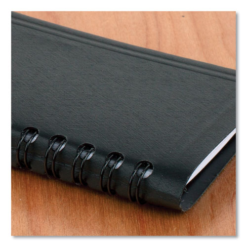 Weekly Planner, 4.5 x 2.5, Black Cover, 12-Month (Jan to Dec): 2022