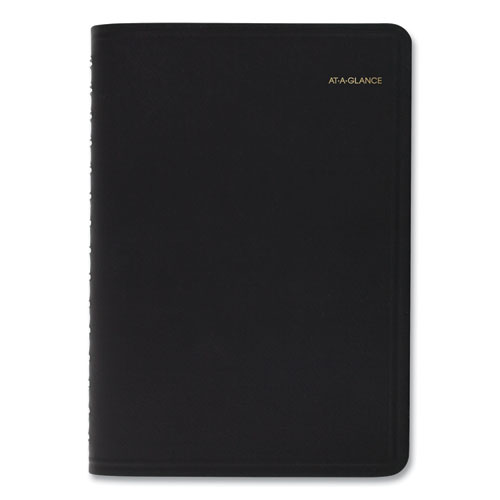 Daily Appointment Book with 30-Minute Appointments, 8 x 5, Black Cover, 12-Month (Jan to Dec): 2022