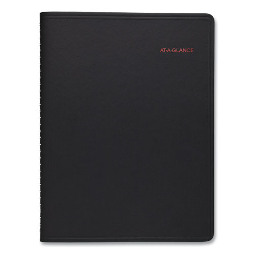 800 Range Weekly/Monthly Appointment Book, 11 x 8.25, Black Cover, 12-Month (Jan to Dec): 2022