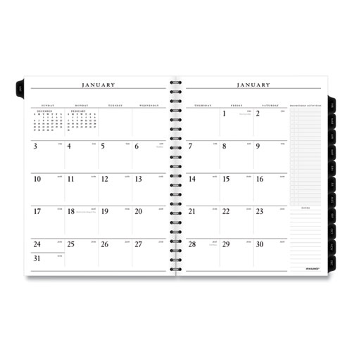 Executive Weekly/Monthly Planner Refill with 15-Minute Appointments, 11 x 8.25, White Sheets, 12-Month (Jan to Dec): 2024
