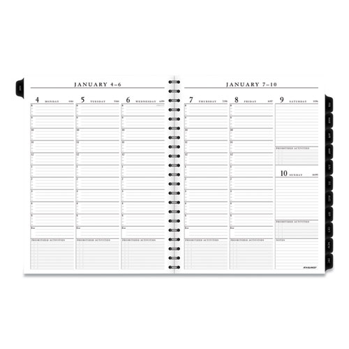 Image of At-A-Glance® Executive Weekly/Monthly Planner Refill With 15-Minute Appointments, 11 X 8.25, White Sheets, 12-Month (Jan To Dec): 2024