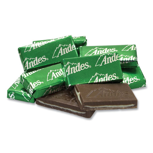 Image of Andes® Creme De Menthe Chocolate Mint Thins, 240 Pieces/40 Oz Tub, 1 Tub/Carton, Ships In 1-3 Business Days