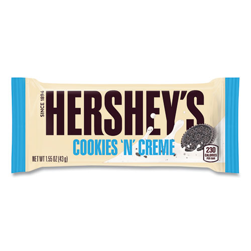 Hershey®'S Cookies 'N' Creme Candy Bar, 1.55 Oz Bar, 36 Bars/Carton, Ships In 1-3 Business Days