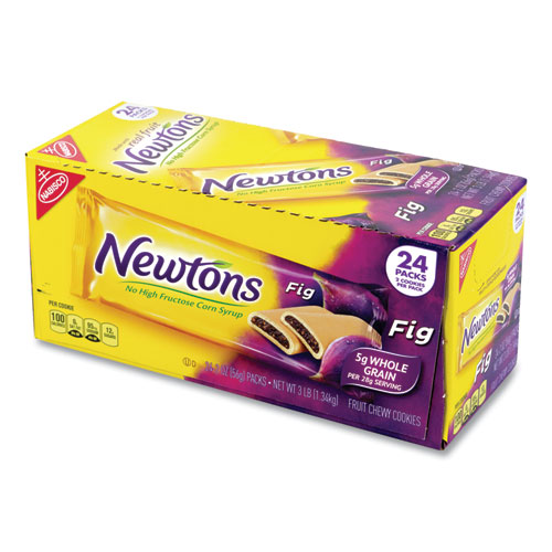 Image of Nabisco® Fig Newtons, 2 Oz Pack, 2 Cookies/Pack 24 Packs/Box, Ships In 1-3 Business Days