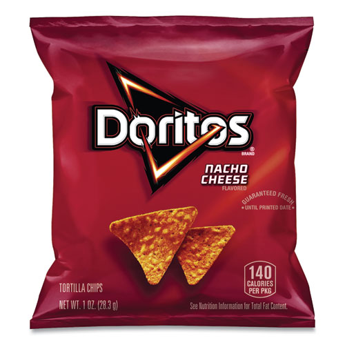 Doritos® Nacho Cheese Tortilla Chips, 1 Oz Snack Bag, 50/Carton, Ships In 1-3 Business Days