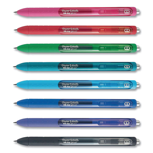 Image of InkJoy Gel Pen, Retractable, Medium 0.7 mm, Assorted Ink and Barrel Colors, 8/Pack