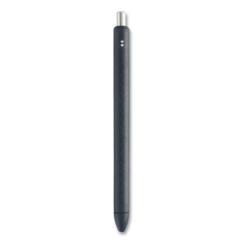 InkJoy Gel Pen, Retractable, Medium 0.7 mm, Black Ink, Black/Smoke Barrel, 8/Pack