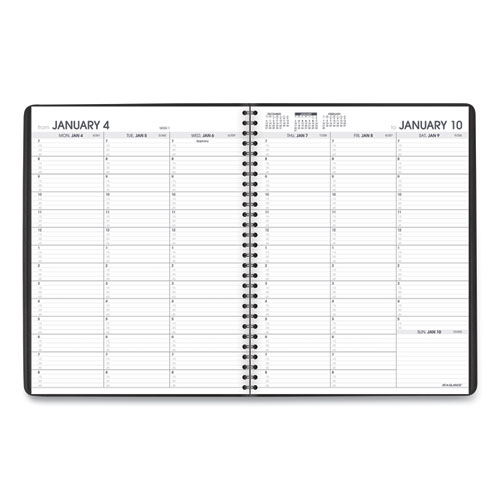 Image of Weekly Appointment Book, 11 x 8.25, Black Cover, 13-Month (Jan to Jan): 2023 to 2024