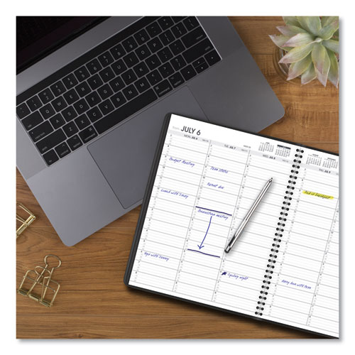 Image of At-A-Glance® Weekly Appointment Book, 11 X 8.25, Black Cover, 14-Month (July To Aug): 2023 To 2024