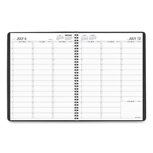 Image of Weekly Appointment Book, 11 x 8.25, Black Cover, 14-Month (July to Aug): 2022 to 2023