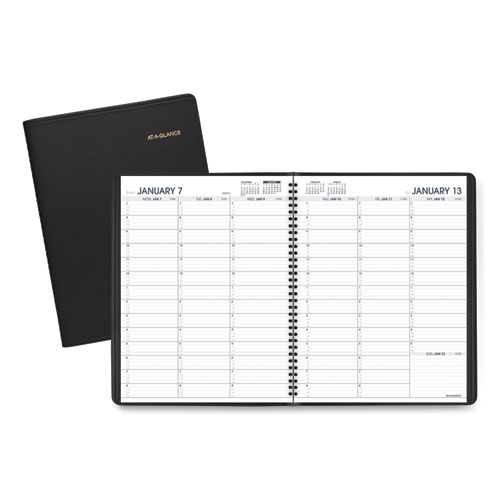 AT-A-GLANCE® Weekly Appointment Book, 11 x 8.25, Black, 2022-2023