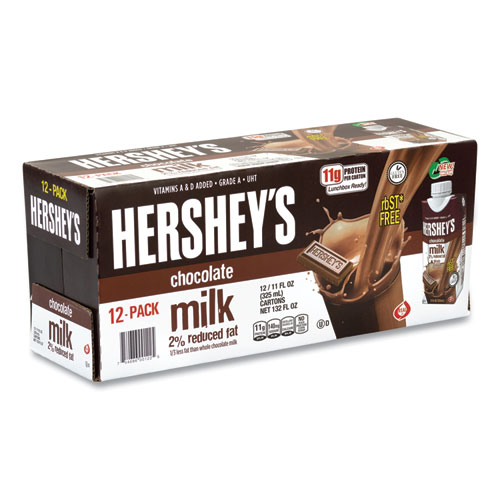2% Reduced Fat Chocolate Milk, 11 oz, 12/Carton, Delivered in 1-4 Business Days