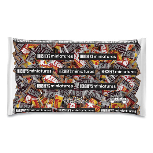 Hershey®'S Miniatures Variety Bulk Pack, Assorted Chocolates, 66.7 Oz Bag, Ships In 1-3 Business Days