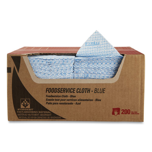 Foodservice Cloths, 12.5 x 23.5, Blue, 200/Carton KCC51636