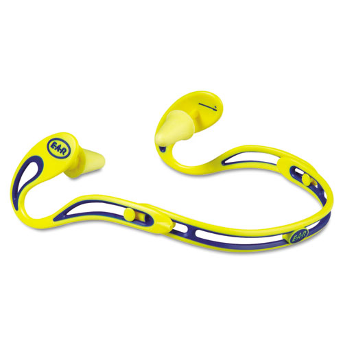 E-A-R Swerve Banded Hearing Protector, Corded, Yellow