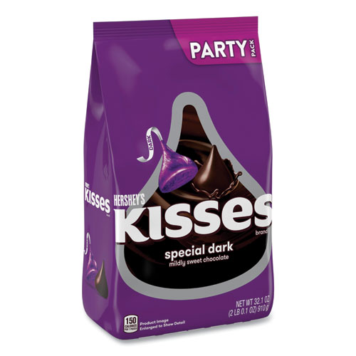 Hershey®'S Kisses Special Dark Chocolate Candy, Party Pack, 32.1 Oz Bag, Ships In 1-3 Business Days
