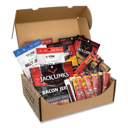 Snack Box Pros Big Beef Jerky Box, 29 Assorted Snacks/Box, Ships In 1-3 Business Days