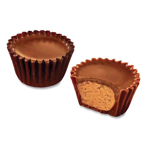 Peanut Butter Cups Miniatures Bulk Box, Milk Chocolate, 105 Pieces, 32.55 oz Box, Ships in 1-3 Business Days