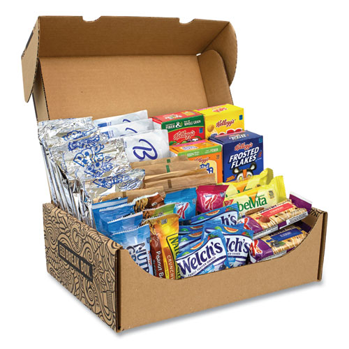 Snack Box Pros Breakfast Snack Box, 41 Assorted Snacks/Box, Ships In 1-3 Business Days