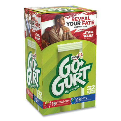 Yoplait® Go-Gurt Low Fat Yogurt, 2 oz Tube, 32 Tubes/Carton, Ships in 1-3 Business Days