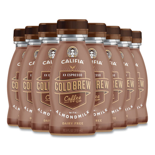 Image of Califia Farms® Cold Brew Coffee With Almond Milk, 10.5 Oz Bottle, Xx Expresso, 8/Pack, Ships In 1-3 Business Days