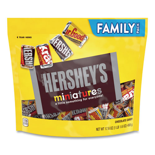 Hershey®'S Miniatures Variety Family Pack, Assorted Chocolates, 17.6 Oz Bag, Ships In 1-3 Business Days