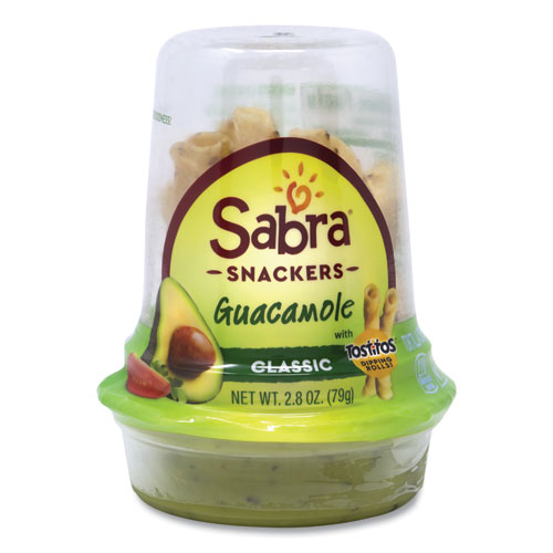 Sabra® Grab and Go Guacamole with Tostitos Tortilla Chips, 2.8 oz Cup, 6 Cups/Pack, Ships in 1-3 Business Days