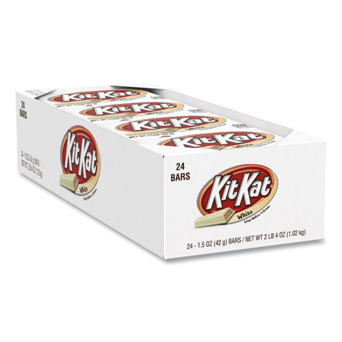 Kit Kat® Wafer Bar with White Creme, 1.5 oz Bar, 24 Bars/Box, Ships in 1-3 Business Days