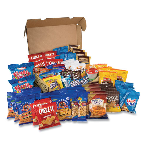 Snack Box Pros Big Party Snack Box, 75 Assorted Snacks/Box,  Ships In 1-3 Business Days