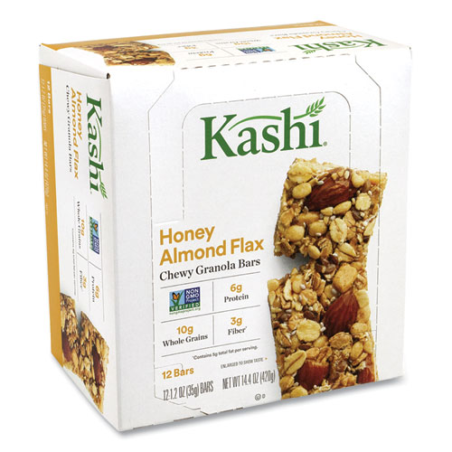 Kashi® Chewy Granola Bars, Honey Almond Flax, 1.2 oz Bar, 12 Bars/Box, 2 Boxes/Carton, Ships in 1-3 Business Days
