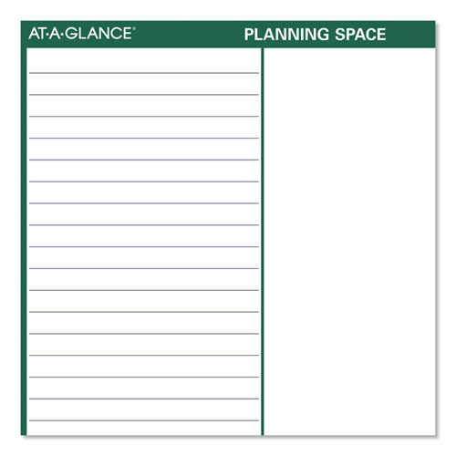 Image of Vertical Erasable Wall Planner, 32 x 48, White/Green Sheets, 12-Month (Jan to Dec): 2023