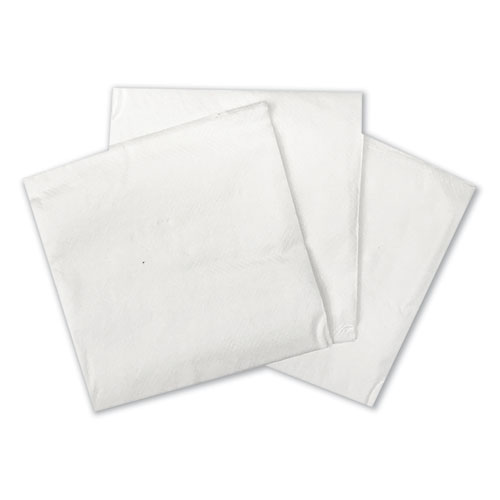 GEN Cocktail Napkins, 1-Ply, 9w x 9d, White, 500/Pack, 8 Packs/Carton