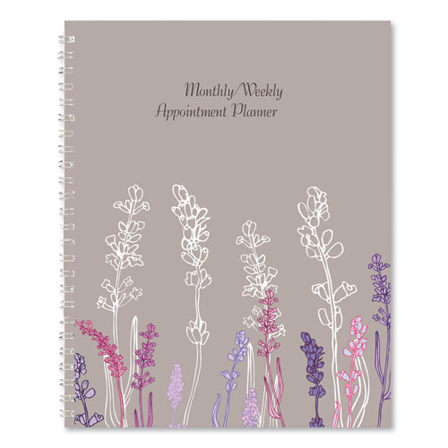 100% Recycled Wild Flower Monthly Weekly Planner, 9 x 7, Wild Flowers, 2022