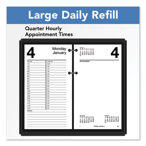 Image of Large Desk Calendar Refill, 4.5 x 8, White Sheets, 2023