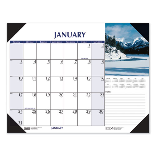 Earthscapes Scenic Desk Pad Calendar, 22 x 17, 2022