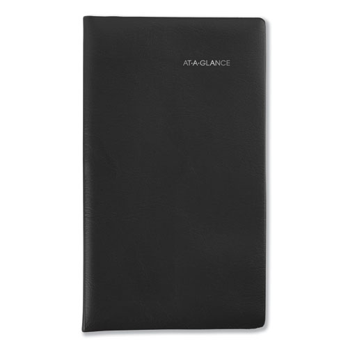POCKET-SIZED MONTHLY PLANNER, 6 X 3.5, BLACK, 2021