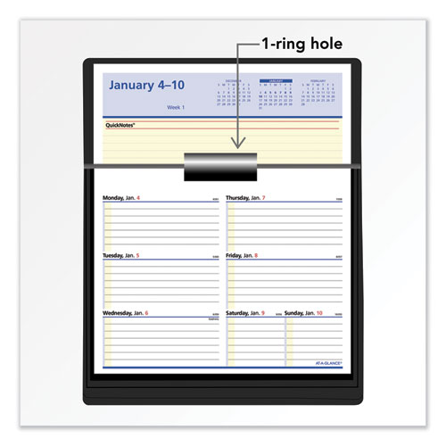 Image of Flip-A-Week Desk Calendar Refill with QuickNotes, 7 x 6, White Sheets, 2023