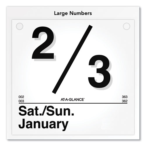 Image of Today Is Daily Wall Calendar Refill, 8.5 x 8, White Sheets, 12-Month (Jan to Dec): 2023