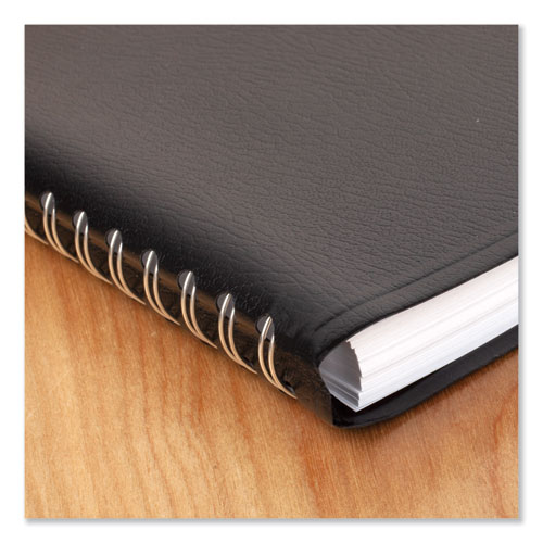 DAILY APPOINTMENT BOOK WITH15-MINUTE APPOINTMENTS, 8.5 X 5.5, BLACK, 2021