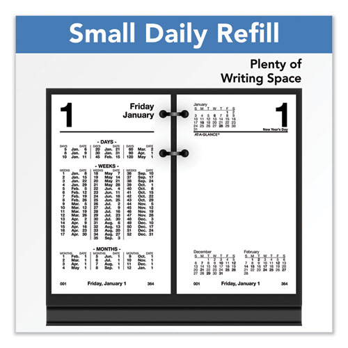 Image of Financial Desk Calendar Refill, 3.5 x 6, White Sheets, 2023