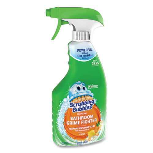 Image of Scrubbing Bubbles® Multi Surface Bathroom Cleaner, Citrus Scent, 32 Oz Spray Bottle, 8/Carton