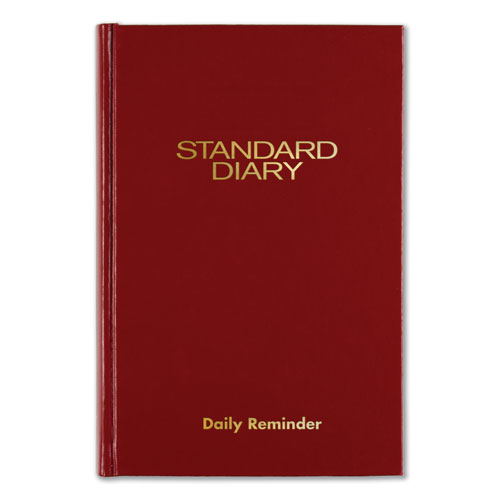 STANDARD DIARY RECYCLED DAILY REMINDER, RED, 7.5 X 5.13, 2021