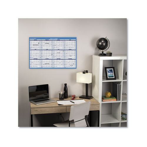 Image of Horizontal Reversible/Erasable Wall Planner, 36 x 24, AY: 12-Month (July-June): 2022-2023, RY: 12-Month (Jan-Dec): 2023