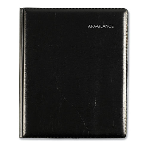 DayMinder Executive Weekly/Monthly Refillable Planner, 8.75 x 7, Black Cover, 12-Month (Jan to Dec): 2023