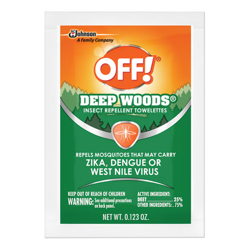 Deep Woods Towelette, 0.28 Box, Unscented, 12/Box