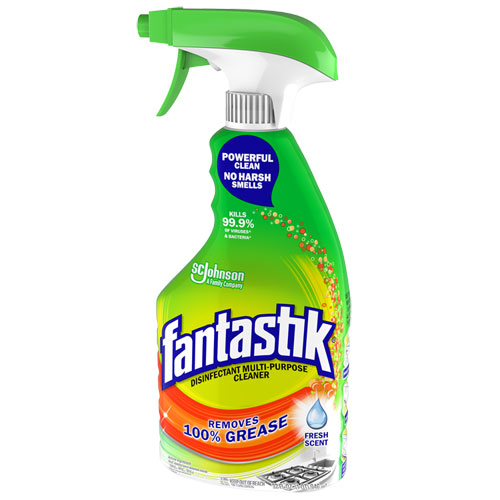 Fantastik® Disinfectant Multi-Purpose Cleaner Fresh Scent, 32 oz Spray Bottle, 8/Carton